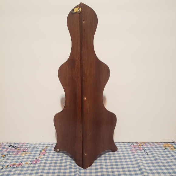 Vintage Wood 2 Tier Small Corner Shelf Curio Display Handmade - Picture 5 of 7